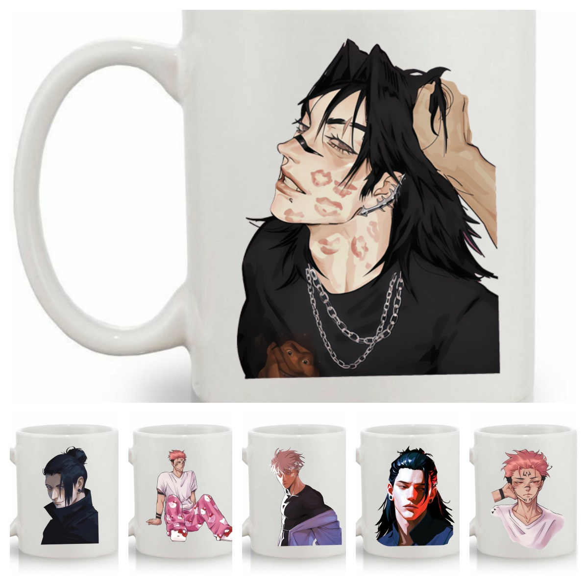 Good Coffee Tea - Ceramiczny Kubek z Wzorem Anime Jjk