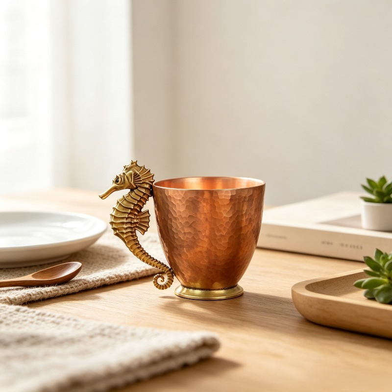 Coffee To Tea Meaning - Oryginalny miedziany kubek do kawy, filiżanka
