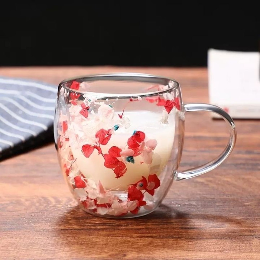 Coffee Tea Or - Kubek szklany dwuściennej konstrukcji o pojemności