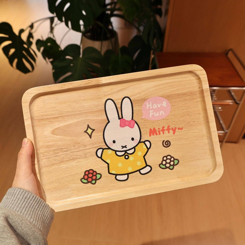 Good Coffee Tea - Talerz drewniany Miffy Rabbit Kawaii Anime