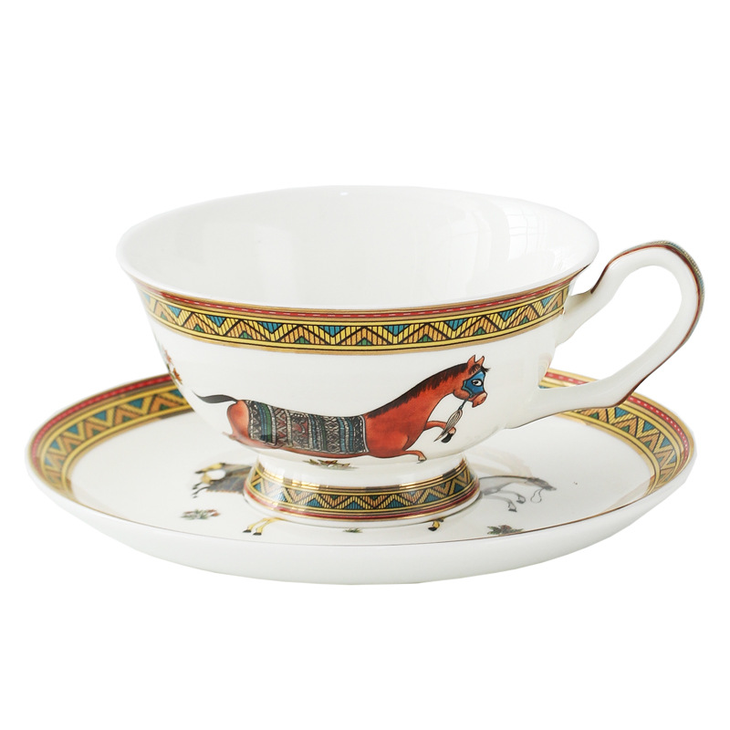 Coffee Tea Set - Porcelanowy zestaw filiżanki i spodka z