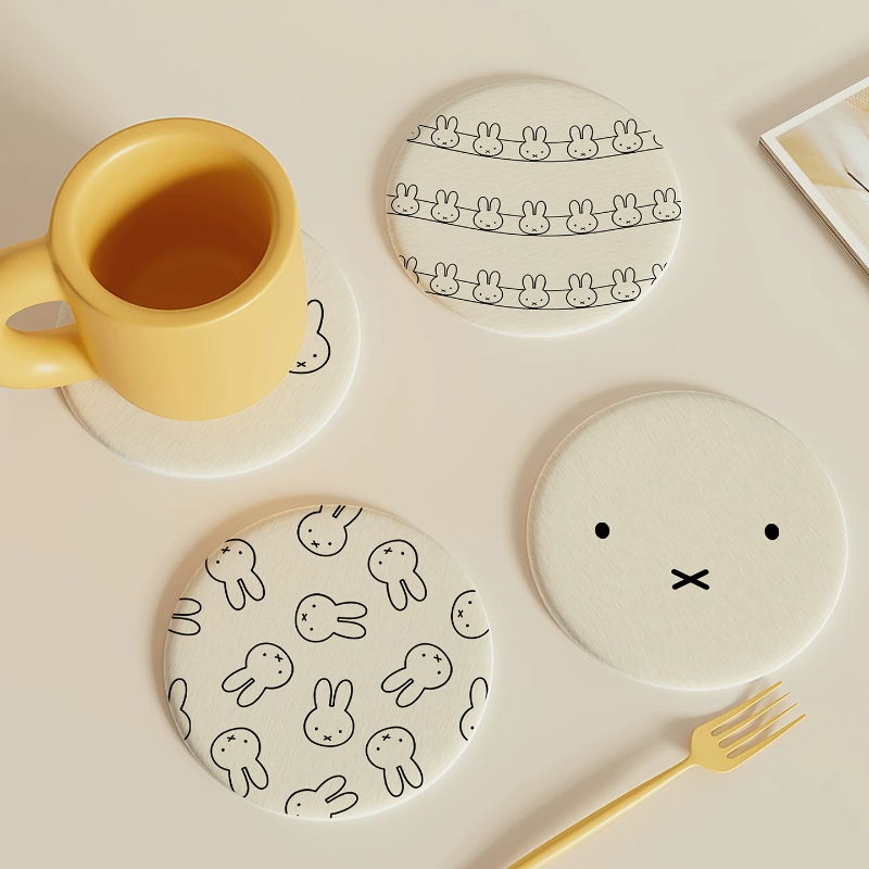 Good Coffee Tea - Podkładki pod kubki Miffy Kawaii Anime,