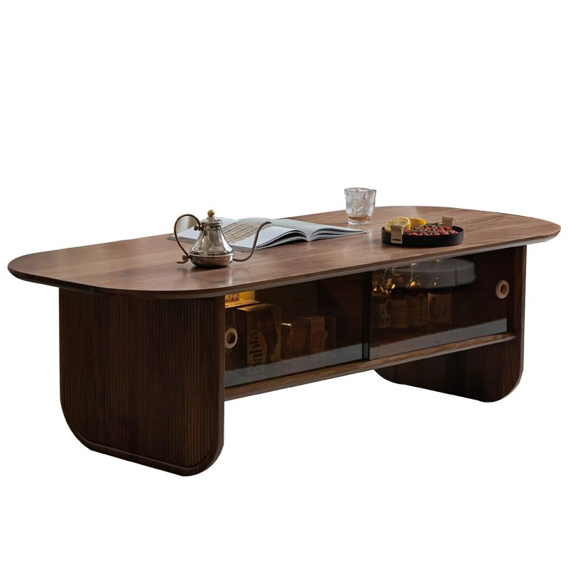 Stolik kawowy z litego drewna  – Coffee And Tea-Za recenzja i cena