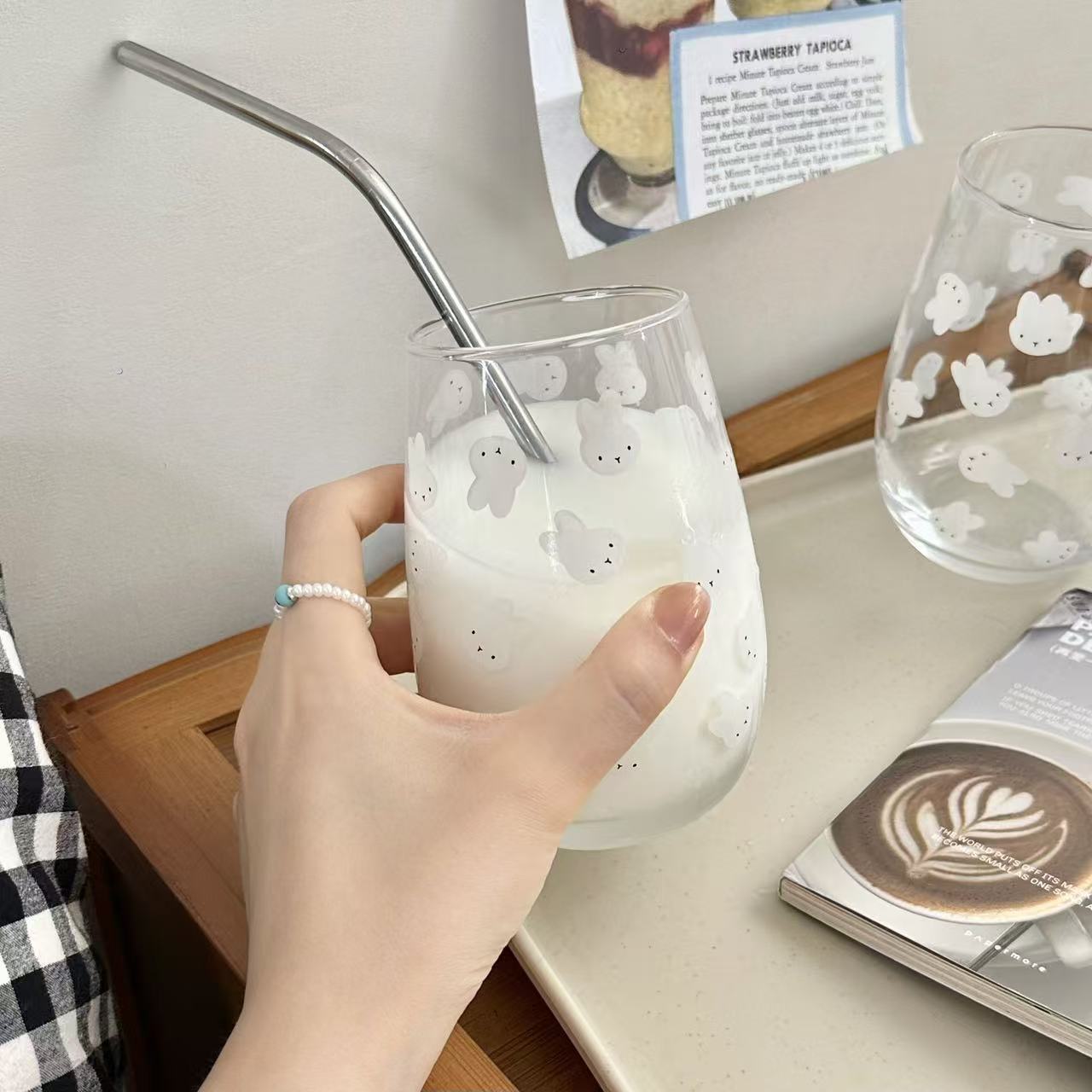 Uroczy szklany kubek z nadruki – Coffee Tea Cup recenzja i cena