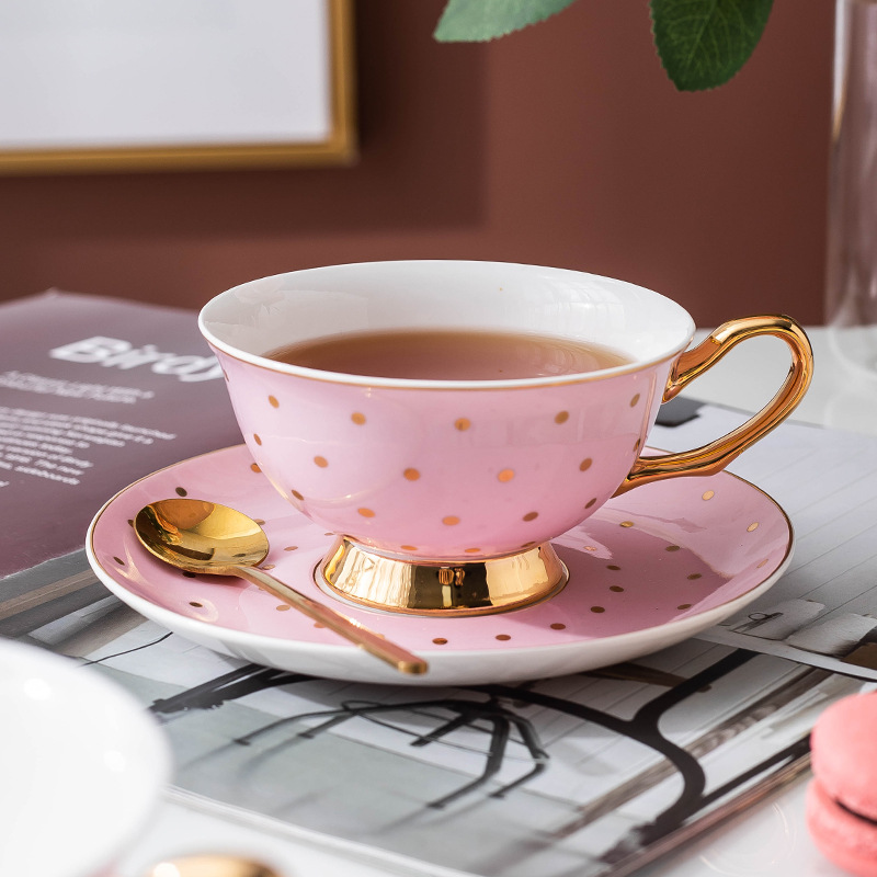 Ceramiczne różowe kubki do kaw – Coffee Tea Set recenzja i cena