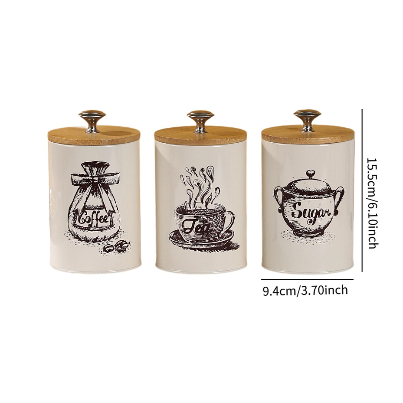 Zestaw pojemników na kawę, her – Canister Coffee Sugar Tea recenzja i cena