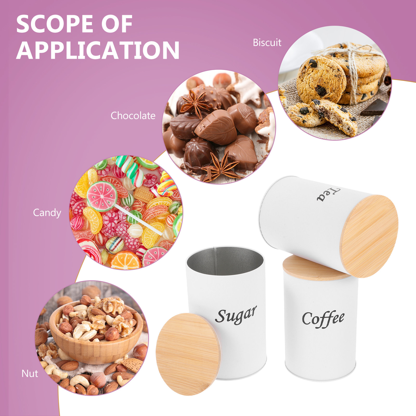 3 szt. Hermetyczne okrągłe poj – Canister Coffee Sugar Tea recenzja i cena