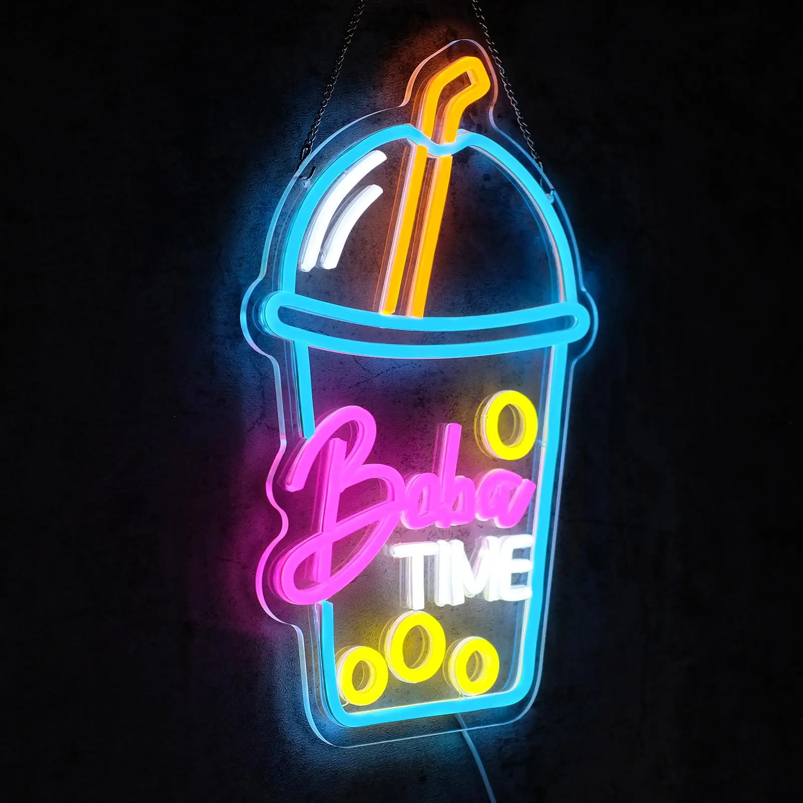 Neonowy znak Boba Time do deko – Coffee Tea Boba recenzja i cena