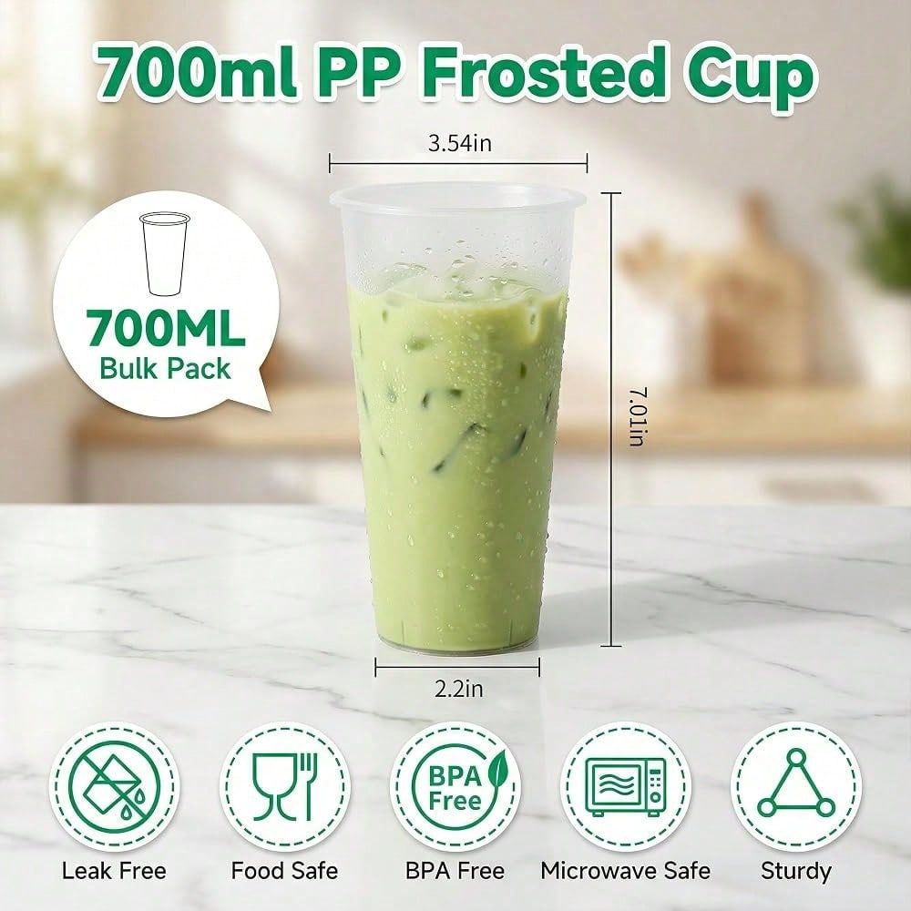 Matowe twarde plastikowe kubki – Coffee Tea Boba recenzja i cena