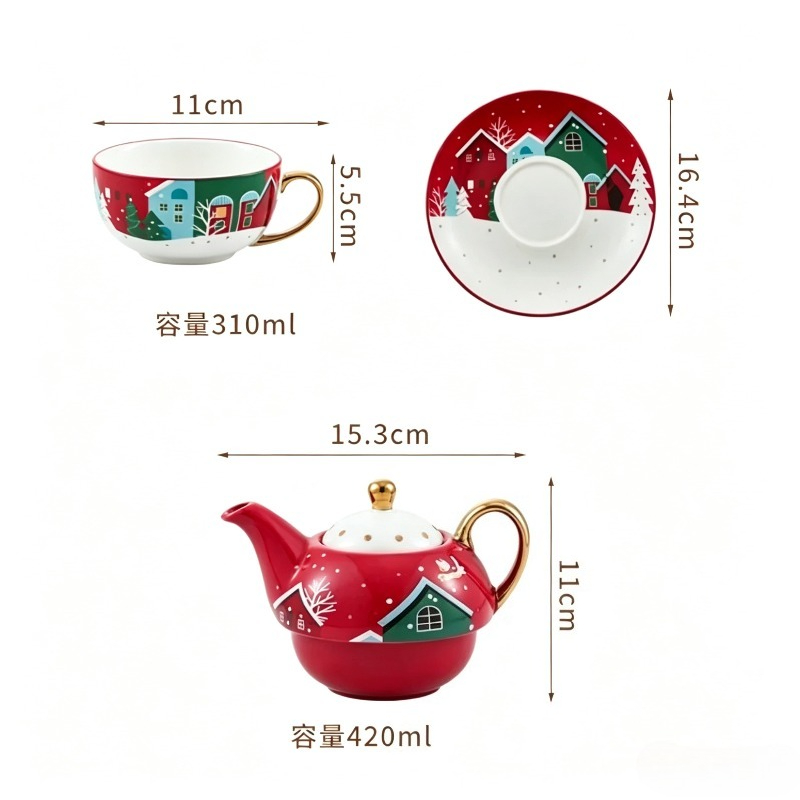 Zachodni Zestaw Świąteczny do  – Coffee Tea Set recenzja i cena