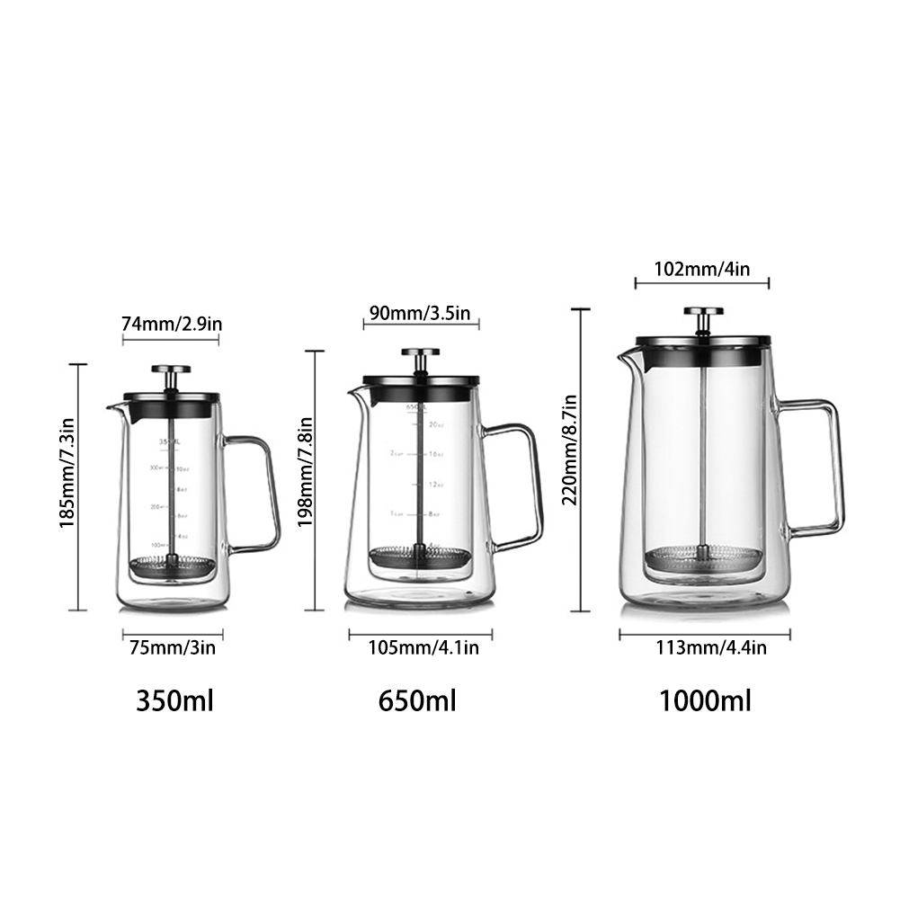 Dwuwarstwowy ekspres do kawy F – Coffee Tea Pot recenzja i cena