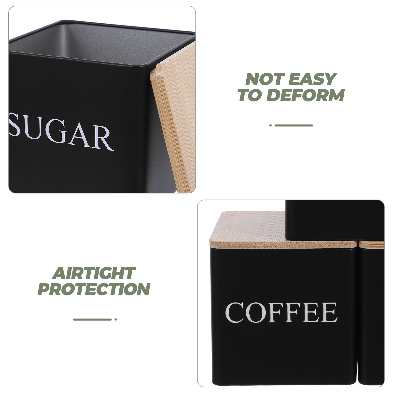 3-częściowy metalowy zestaw po – Canister Coffee Sugar Tea recenzja i cena